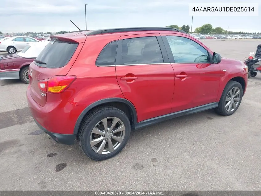 2013 Mitsubishi Outlander Sport Le VIN: 4A4AR5AU1DE025614 Lot: 40420379