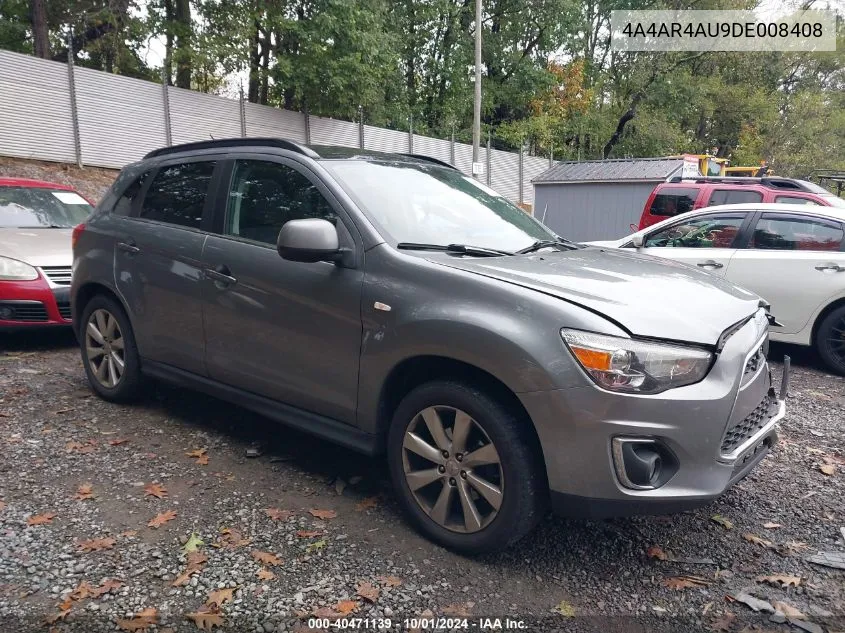 2013 Mitsubishi Outlander Sport Se VIN: 4A4AR4AU9DE008408 Lot: 40471139