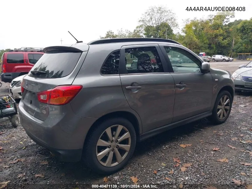 4A4AR4AU9DE008408 2013 Mitsubishi Outlander Sport Se