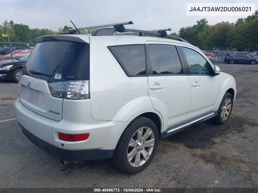 2013 Mitsubishi Outlander Se VIN: JA4JT3AW2DU006021 Lot: 40486773