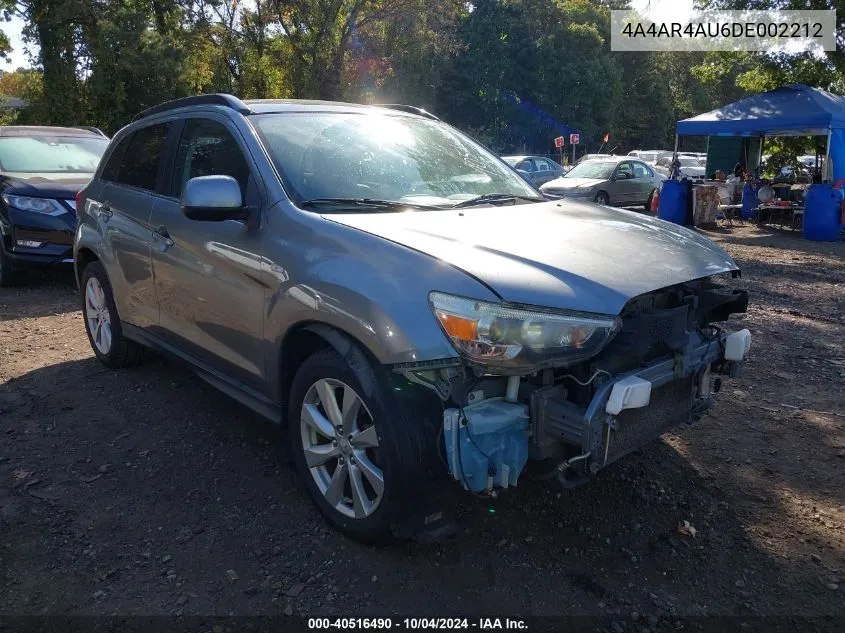 2013 Mitsubishi Outlander Sport Se VIN: 4A4AR4AU6DE002212 Lot: 40516490