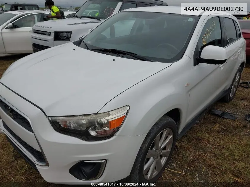 2013 Mitsubishi Outlander Sport Se VIN: 4A4AP4AU9DE002730 Lot: 40541017