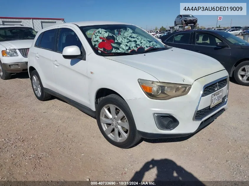 2013 Mitsubishi Outlander Sport Es VIN: 4A4AP3AU6DE019009 Lot: 40733690