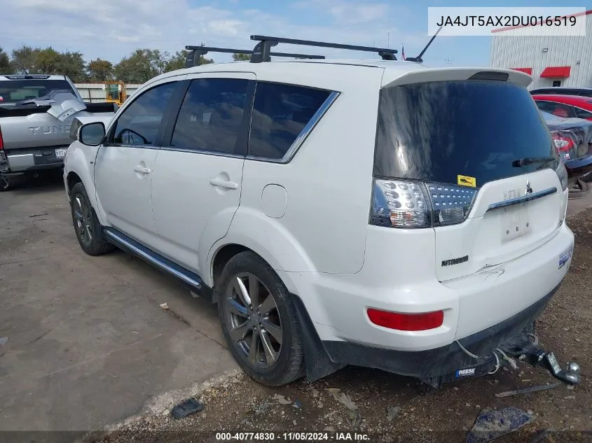 2013 Mitsubishi Outlander Gt VIN: JA4JT5AX2DU016519 Lot: 40774830