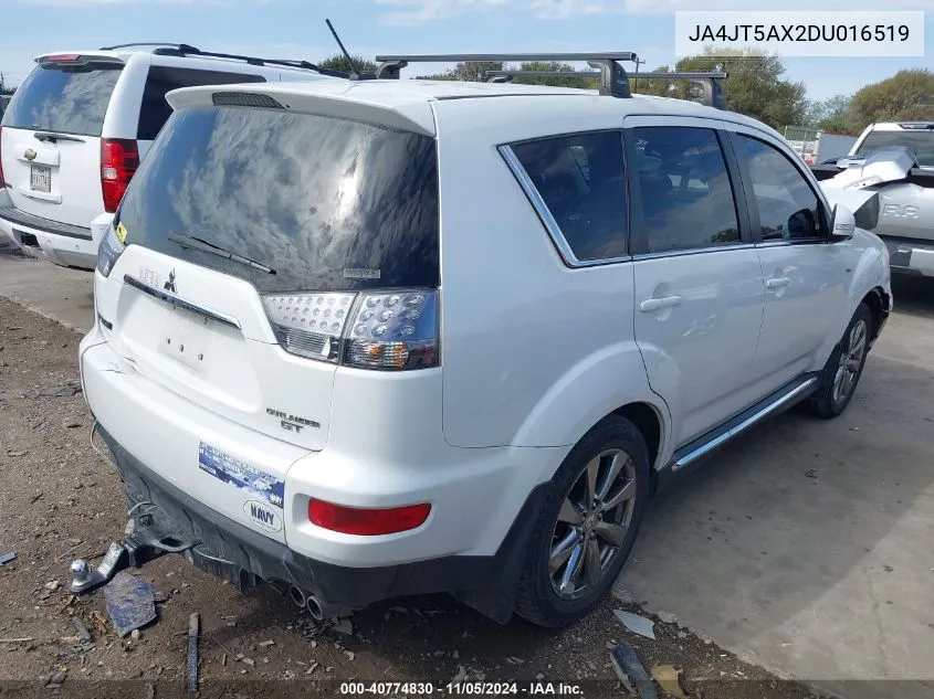 2013 Mitsubishi Outlander Gt VIN: JA4JT5AX2DU016519 Lot: 40774830