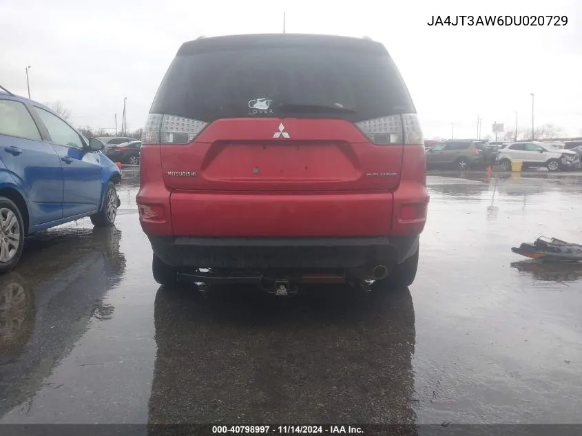 2013 Mitsubishi Outlander Se VIN: JA4JT3AW6DU020729 Lot: 40798997