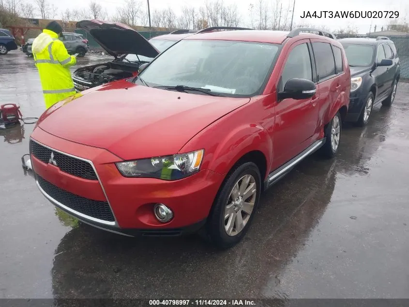 2013 Mitsubishi Outlander Se VIN: JA4JT3AW6DU020729 Lot: 40798997