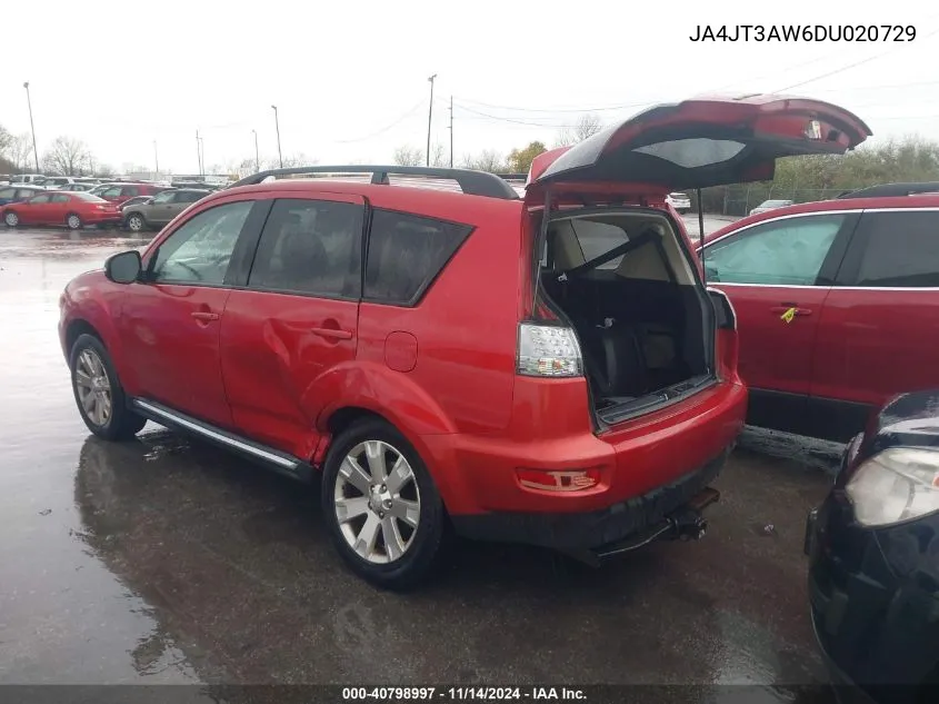 2013 Mitsubishi Outlander Se VIN: JA4JT3AW6DU020729 Lot: 40798997