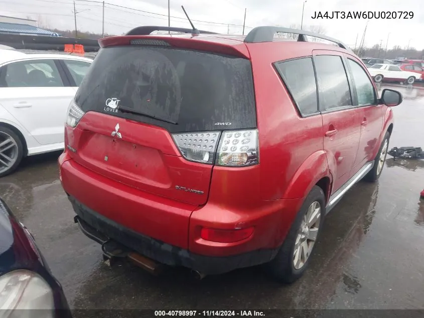 2013 Mitsubishi Outlander Se VIN: JA4JT3AW6DU020729 Lot: 40798997