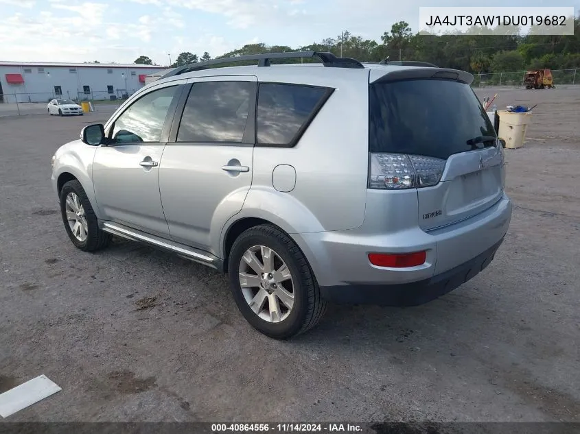 2013 Mitsubishi Outlander Se VIN: JA4JT3AW1DU019682 Lot: 40864556