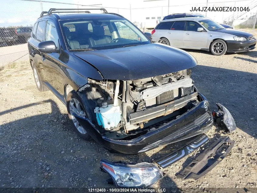 2014 Mitsubishi Outlander VIN: JA4JZ4AX0EZ601046 Lot: 12112403