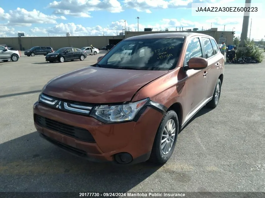 JA4AZ2A30EZ600223 2014 Mitsubishi Outlander Es