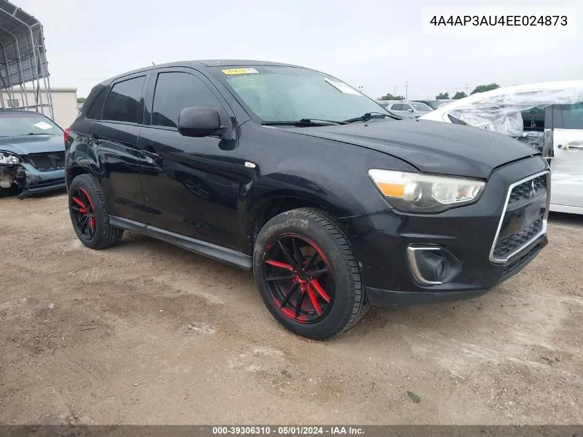 4A4AP3AU4EE024873 2014 Mitsubishi Outlander Sport Es