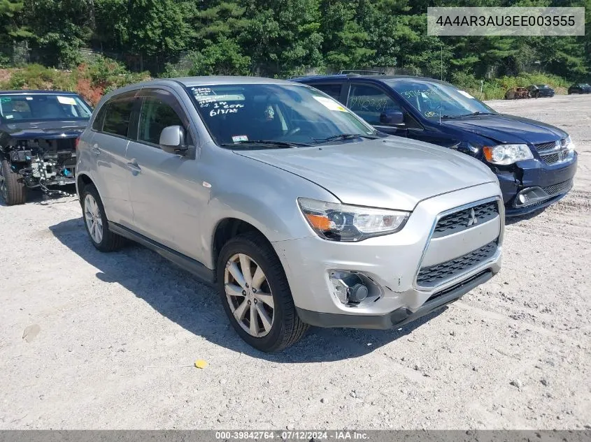 4A4AR3AU3EE003555 2014 Mitsubishi Outlander Sport Es