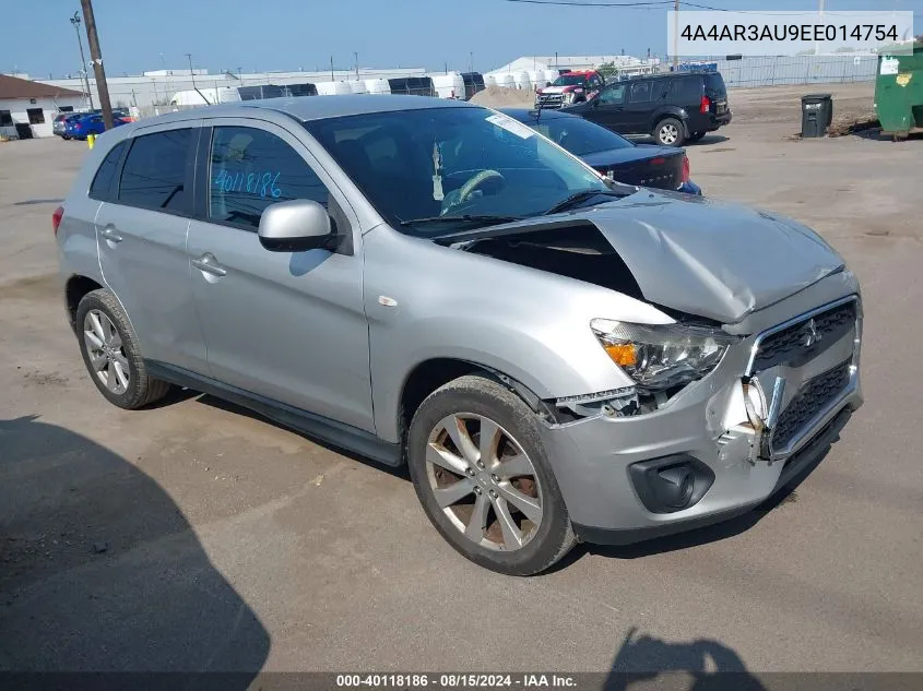 4A4AR3AU9EE014754 2014 Mitsubishi Outlander Sport Es