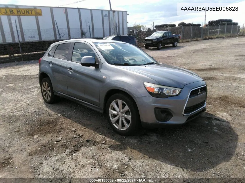 2014 Mitsubishi Outlander Sport Es VIN: 4A4AR3AU5EE006828 Lot: 40155039