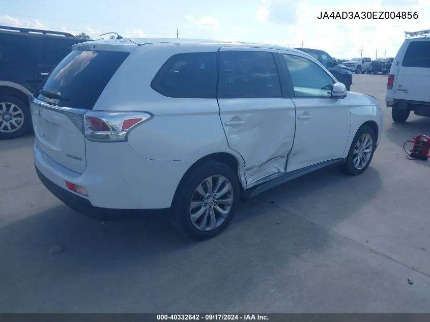 2014 Mitsubishi Outlander Se VIN: JA4AD3A30EZ004856 Lot: 40332642