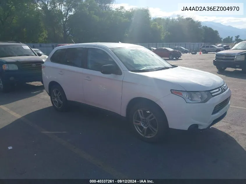 2014 Mitsubishi Outlander Es VIN: JA4AD2A36EZ004970 Lot: 40337261