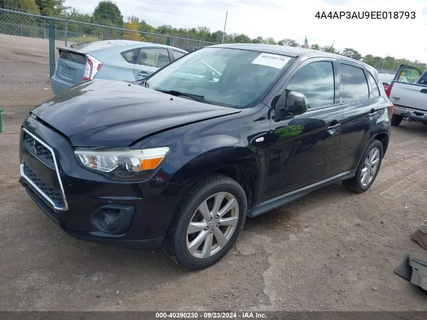 4A4AP3AU9EE018793 2014 Mitsubishi Outlander Sport Es