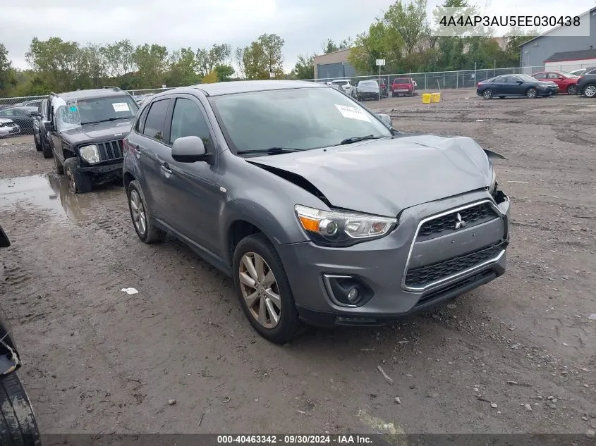 2014 Mitsubishi Outlander Sport Es VIN: 4A4AP3AU5EE030438 Lot: 40463342