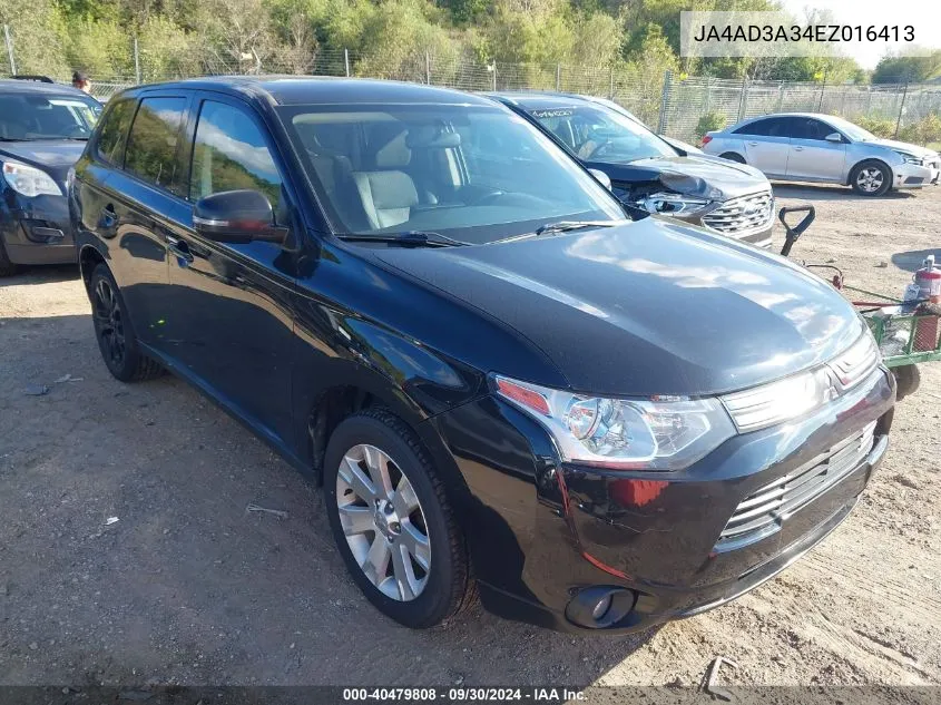 2014 Mitsubishi Outlander Se VIN: JA4AD3A34EZ016413 Lot: 40479808