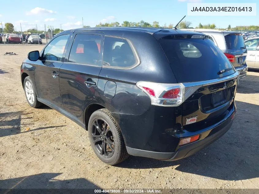 2014 Mitsubishi Outlander Se VIN: JA4AD3A34EZ016413 Lot: 40479808