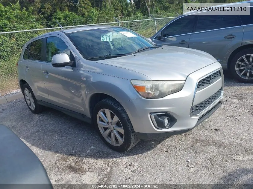 2014 Mitsubishi Outlander Sport Se VIN: 4A4AP4AU4EE011210 Lot: 40482782