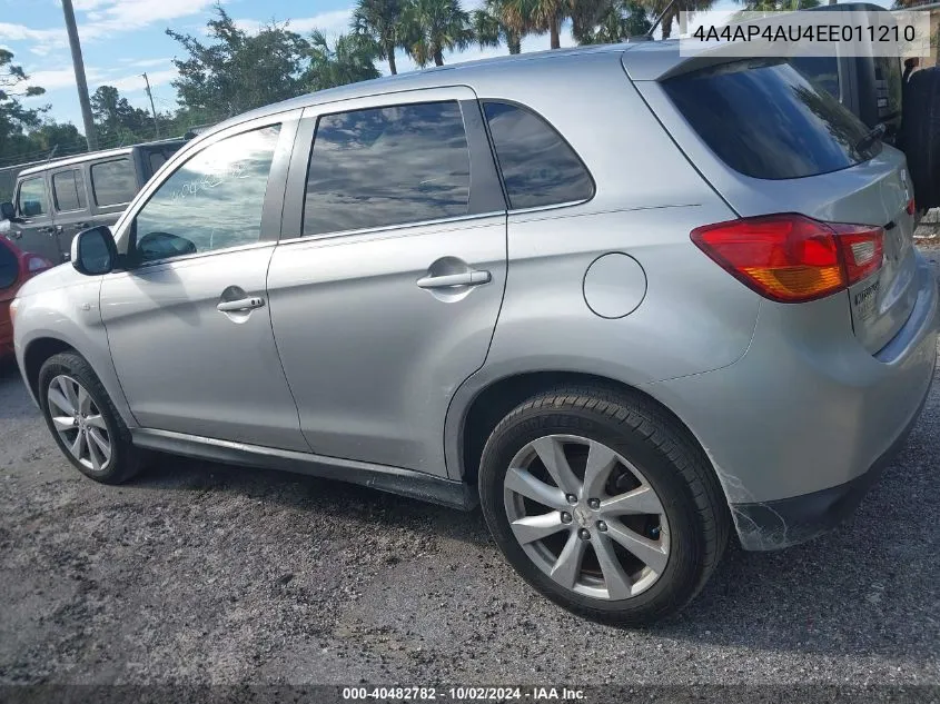 2014 Mitsubishi Outlander Sport Se VIN: 4A4AP4AU4EE011210 Lot: 40482782