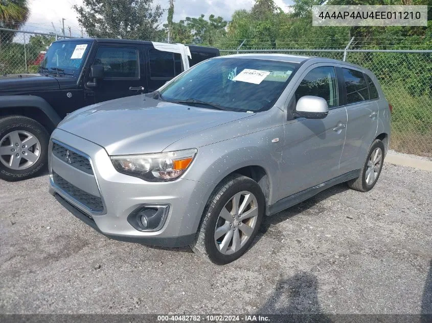 2014 Mitsubishi Outlander Sport Se VIN: 4A4AP4AU4EE011210 Lot: 40482782