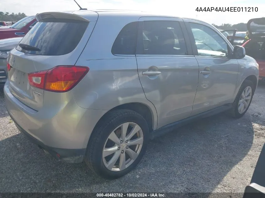 4A4AP4AU4EE011210 2014 Mitsubishi Outlander Sport Se