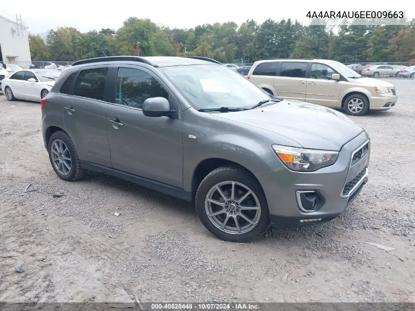 4A4AR4AU6EE009663 2014 Mitsubishi Outlander Sport Se