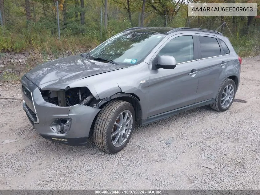 2014 Mitsubishi Outlander Sport Se VIN: 4A4AR4AU6EE009663 Lot: 40528448