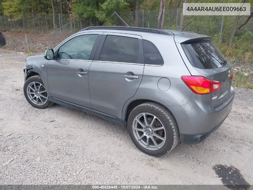 2014 Mitsubishi Outlander Sport Se VIN: 4A4AR4AU6EE009663 Lot: 40528448