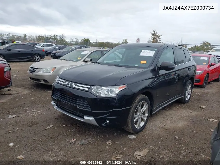 2014 Mitsubishi Outlander Gt VIN: JA4JZ4AX7EZ000734 Lot: 40582942