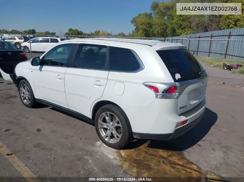 2014 Mitsubishi Outlander Gt VIN: JA4JZ4AX1EZ002768 Lot: 40588225