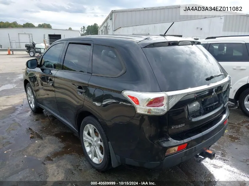 2014 Mitsubishi Outlander Se VIN: JA4AD3A34EZ011082 Lot: 40589999