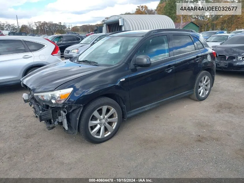 2014 Mitsubishi Outlander Sport Se VIN: 4A4AR4AU0EE032677 Lot: 40604478