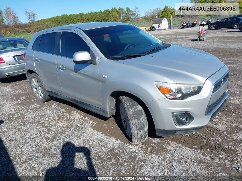 4A4AR4AU3EE006395 2014 Mitsubishi Outlander Sport Se