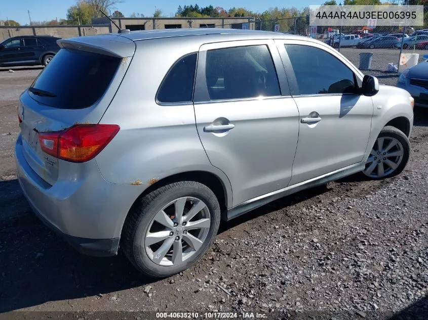 2014 Mitsubishi Outlander Sport Se VIN: 4A4AR4AU3EE006395 Lot: 40635210