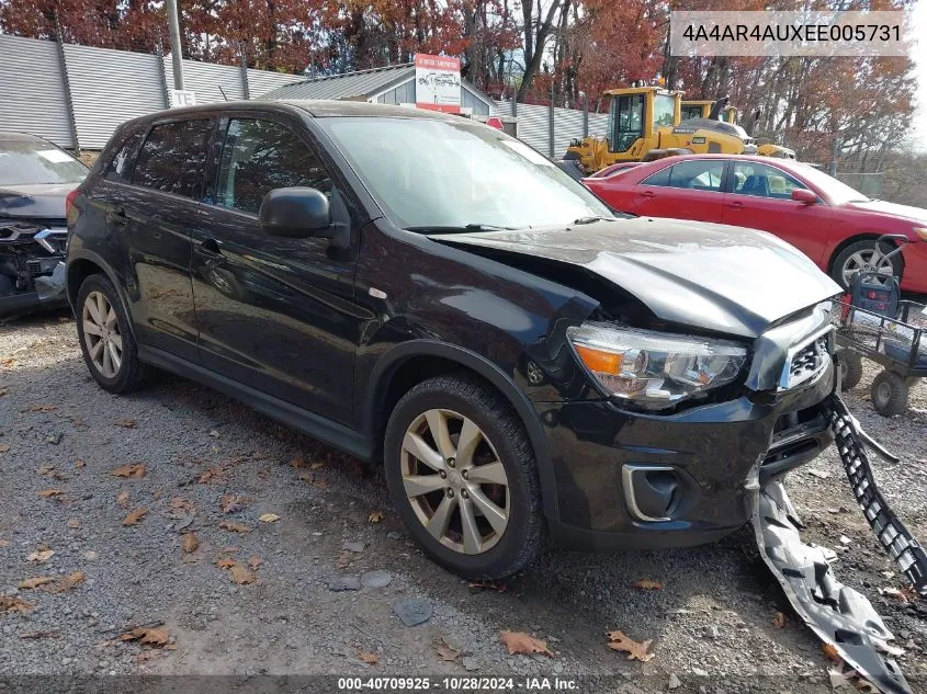 2014 Mitsubishi Outlander Sport Se VIN: 4A4AR4AUXEE005731 Lot: 40709925