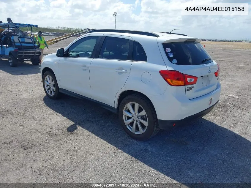 4A4AP4AU4EE015158 2014 Mitsubishi Outlander Sport Se