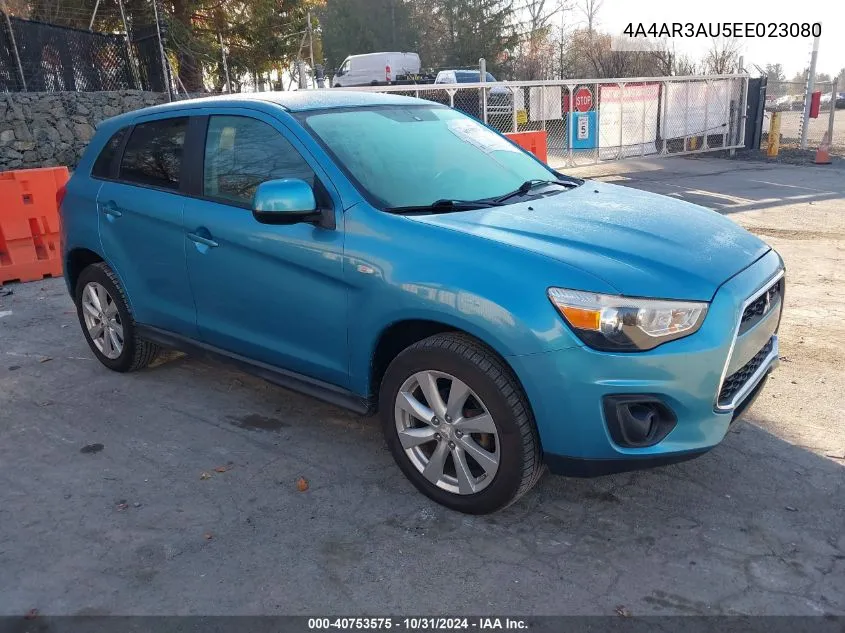 2014 Mitsubishi Outlander Sport Es VIN: 4A4AR3AU5EE023080 Lot: 40753575