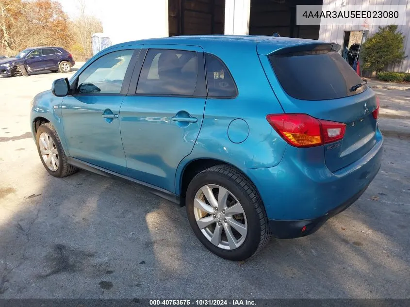 2014 Mitsubishi Outlander Sport Es VIN: 4A4AR3AU5EE023080 Lot: 40753575