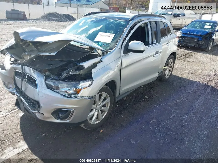 2014 Mitsubishi Outlander Sport Se VIN: 4A4AR4AU2EE005853 Lot: 40828687