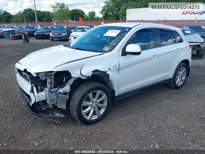 2015 Mitsubishi Outlander Sport Se VIN: 4A4AR4AU5FE014273 Lot: 39526558