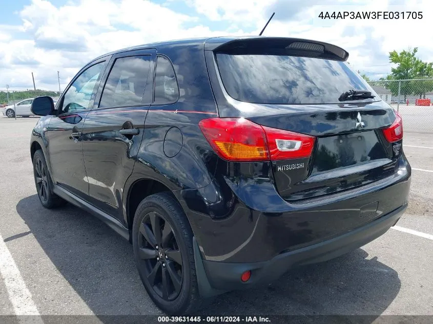 4A4AP3AW3FE031705 2015 Mitsubishi Outlander Sport Es