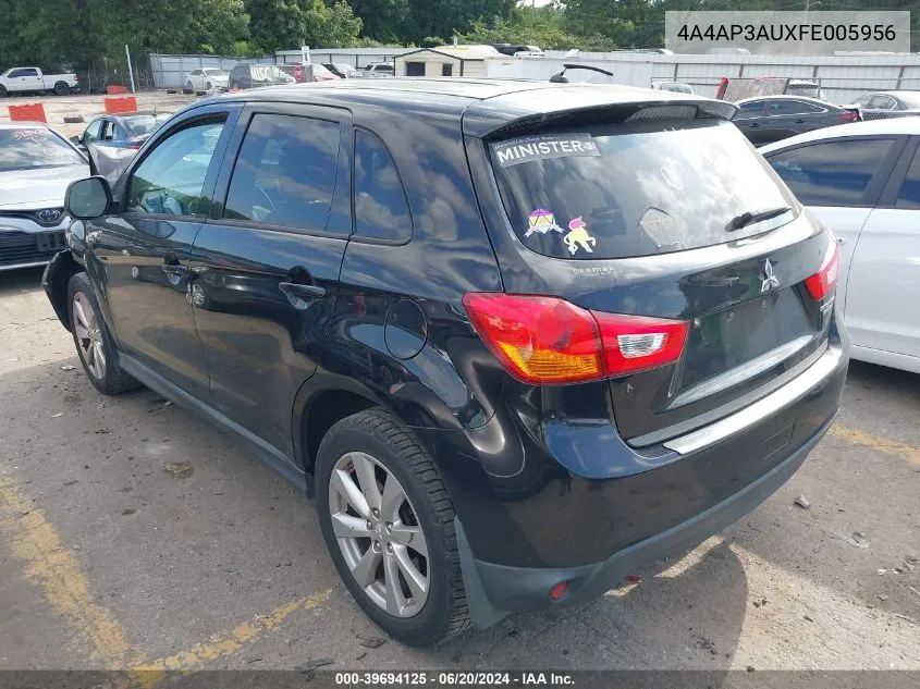 2015 Mitsubishi Outlander Sport Es VIN: 4A4AP3AUXFE005956 Lot: 39694125