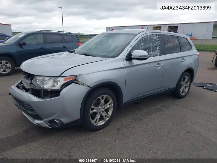 2015 Mitsubishi Outlander Se VIN: JA4AZ3A34FZ013899 Lot: 39696714