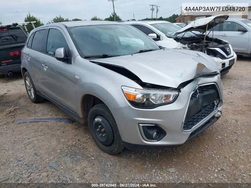 2015 Mitsubishi Outlander Sport Es VIN: 4A4AP3AW7FE048720 Lot: 39742845