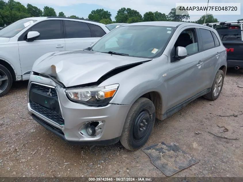 2015 Mitsubishi Outlander Sport Es VIN: 4A4AP3AW7FE048720 Lot: 39742845